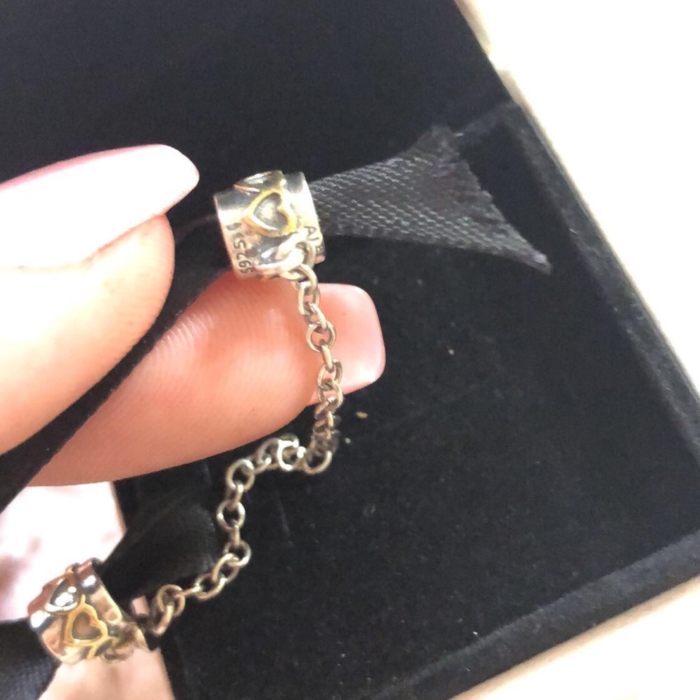 Pandora Safety Chain with 14K Gold
